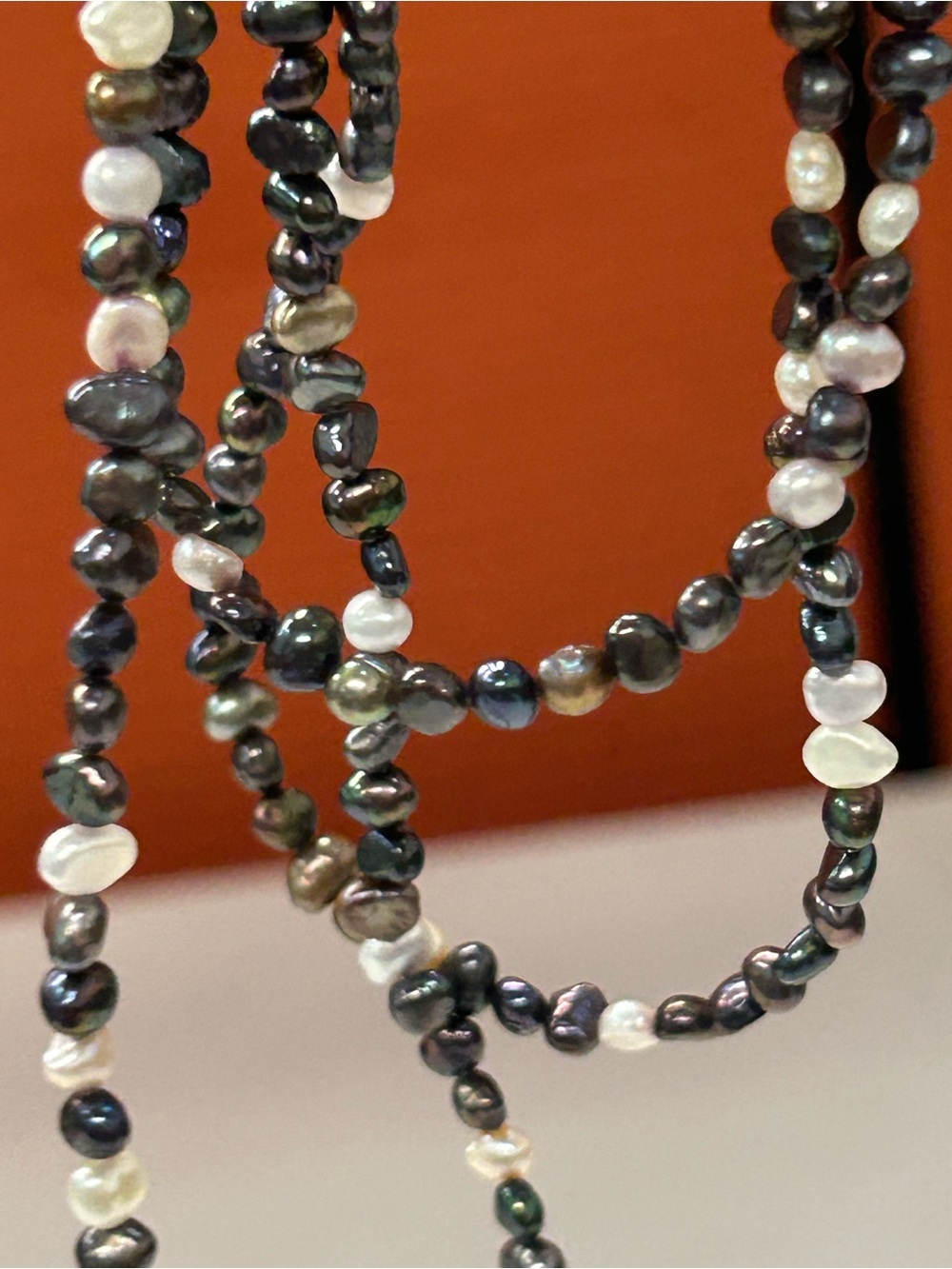 Beautiful Sterling Silver Gray Freshwater Pearl choker Necklace - Picture 6 of 7